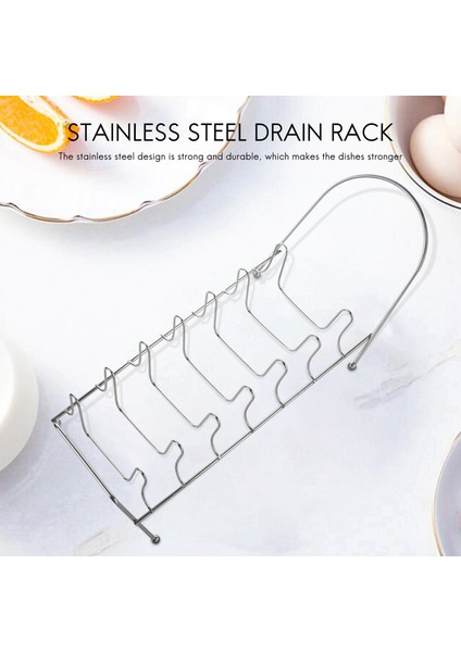 Plaka Düzenleyici 7 Yuva Krom Kaplama Bulaşıklık Tezgah Kurutma Standı (Yurt Dışından) fırsatları