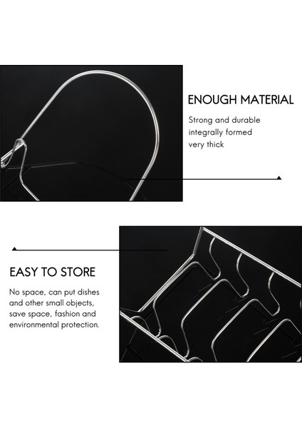 Plaka Düzenleyici 7 Yuva Krom Kaplama Bulaşıklık Tezgah Kurutma Standı (Yurt Dışından) indirimleri