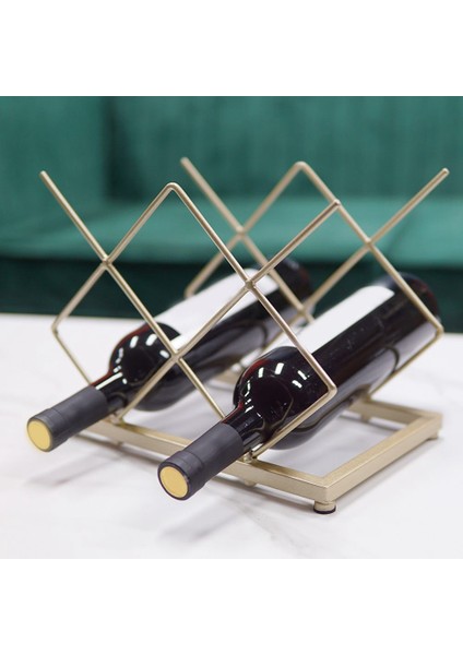 Ferforje Altın Şarap Rafı Ev Şarap Depolama Rafı Şarap Rafı Süsler (Yurt Dışından) fırsatları