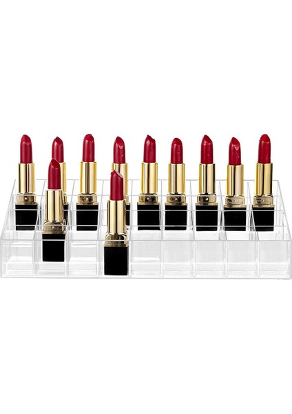 36 Izgara Şeffaf Akrilik Ruj Depolama Rafı Kozmetik Vitrin (Yurt Dışından) modelleri