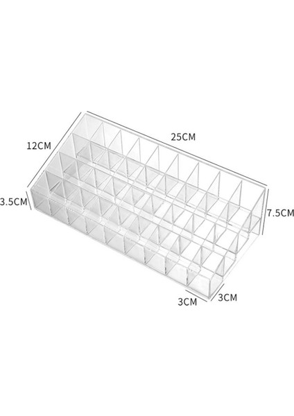 36 Izgara Şeffaf Akrilik Ruj Depolama Rafı Kozmetik Vitrin (Yurt Dışından) fırsatları