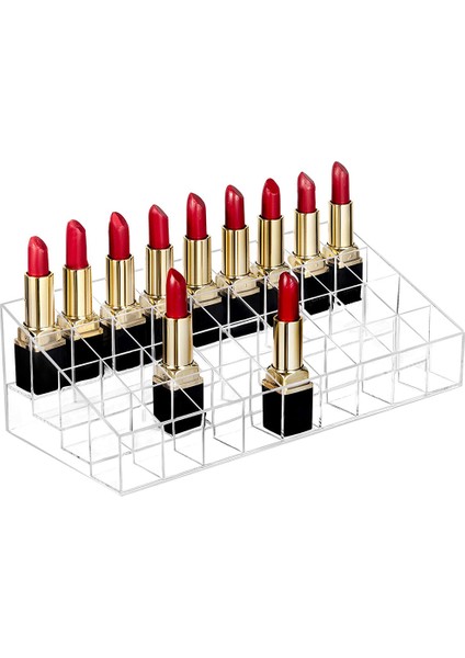 36 Izgara Şeffaf Akrilik Ruj Depolama Rafı Kozmetik Vitrin (Yurt Dışından) indirimleri