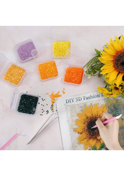 16 Paket Şeffaf Plastik Boncuk Saklama Kapları Küçük Öğeler Için Menteşeli Kapaklı Kutu, Elmas, Boncuk (2.2X2.2X0.79IN) (Yurt Dışından) fiyatları