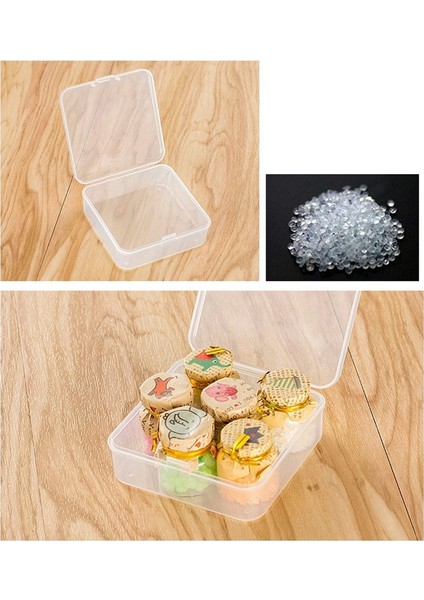 16 Paket Şeffaf Plastik Boncuk Saklama Kapları Küçük Öğeler Için Menteşeli Kapaklı Kutu, Elmas, Boncuk (2.2X2.2X0.79IN) (Yurt Dışından) modelleri