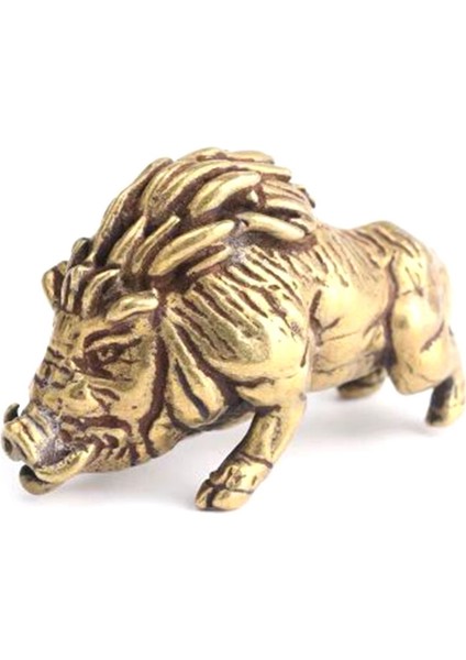 Retro Sıkıntılı El Sanatları Küçük Yaban Domuzu Koleksiyonu Çay Hayvan Bronz Heykel Süsler (Yurt Dışından) fiyatları