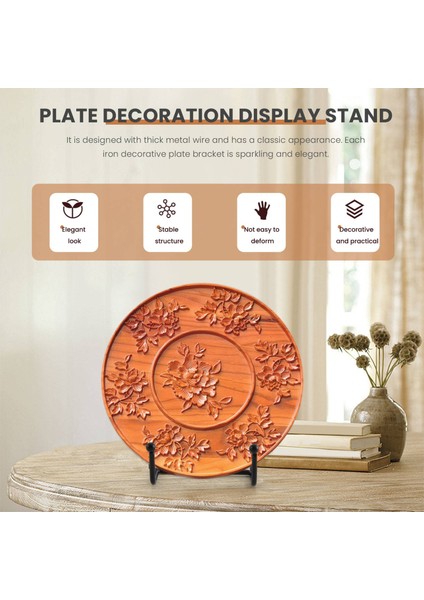 Teşhir Standı Fotoğraf Standları, Resim Çerçevesi Standı, Şövale Tabağı Standları, Dekoratif Tabak Tabak Için Plaka Standları Tutucu 5 Adet (Yurt Dışından) fırsatları