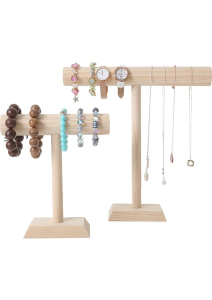 Taşınabilir Bilezik Zinciri T-Bar Raf Takı Ekran Standı Bileklik Izle Kolye Ev Organizasyon Tutucu Vitrin A (Yurt Dışından)