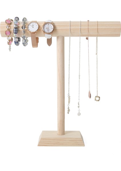 Taşınabilir Bilezik Zinciri T-Bar Raf Takı Ekran Standı Bileklik Izle Kolye Ev Organizasyon Tutucu Vitrin A (Yurt Dışından) indirimleri