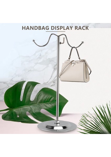 Metal Çanta Rafı Kadın Çanta Ekran Standı Çift Kanca Ayarlanabilir Paslanmaz Çelik Tutucu (Yurt Dışından) fiyatları