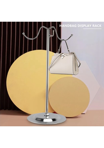 Metal Çanta Rafı Kadın Çanta Ekran Standı Çift Kanca Ayarlanabilir Paslanmaz Çelik Tutucu (Yurt Dışından) modelleri