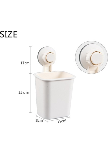 Vantuz Diş Fırçası Rafı Emme Duvar Tipi Takım Elbise Banyo Diş Macunu Diş Fırçası Rafı Raf Raf Delme Olmadan (Yurt Dışından) fiyatları