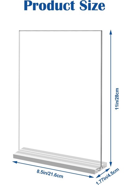 3pack 21X29.7CM Akrilik Tabela Tutucu, Çift Taraflı Dikey Teşhir Standı, Restoranlar, Ofis, Mağaza Için (Yurt Dışından) fiyatları