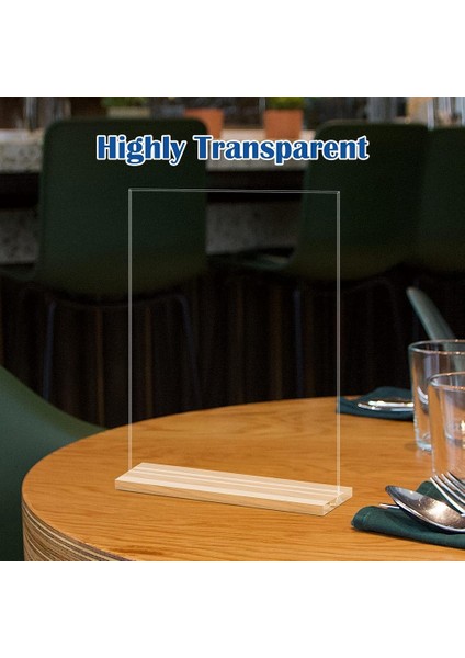 3pack 21X29.7CM Akrilik Tabela Tutucu, Çift Taraflı Dikey Teşhir Standı, Restoranlar, Ofis, Mağaza Için (Yurt Dışından) fırsatları