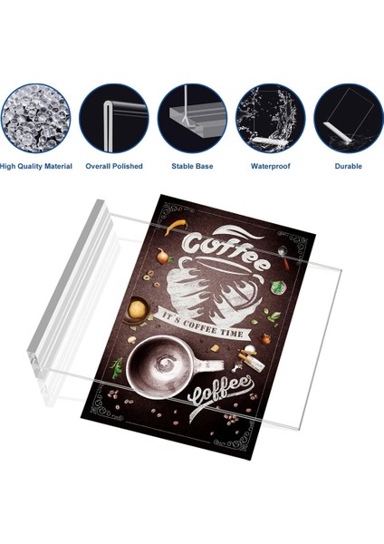 3pack 21X29.7CM Akrilik Tabela Tutucu, Çift Taraflı Dikey Teşhir Standı, Restoranlar, Ofis, Mağaza Için (Yurt Dışından) indirimleri