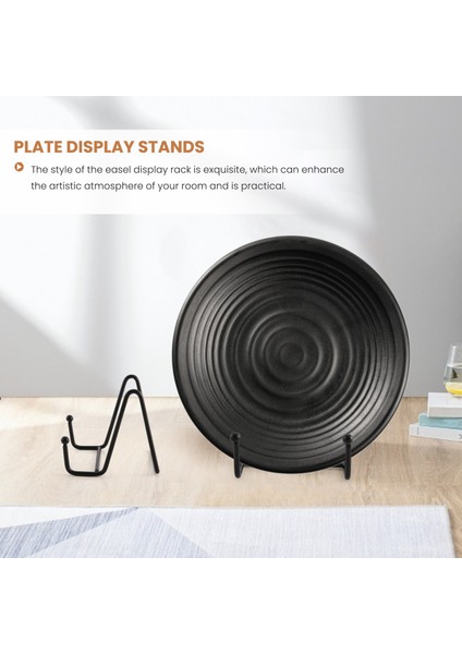 Teşhir Standı Fotoğraf Standları, Resim Çerçevesi Standı, Şövale Tabağı Standları, Dekoratif Tabak Tabak Için Plaka Standları Tutucu 5 Adet (Yurt Dışından) indirimleri