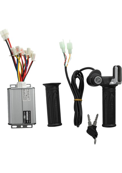 48V 1000W Elektrikli Scooter Fırçalanmış Kontrol Motoru + Elektrikli Scooter Bisiklet E-Bisiklet Için Gaz Büküm Kavrama Kiti (Yurt Dışından)