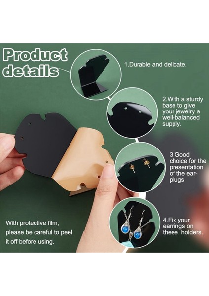 3 Paket Akrilik Kolye Ekran Standı Küpe Vitrin Rafı Kolye Ekran Tutucu Takı Ekran Standı (Yurt Dışından) fırsatları