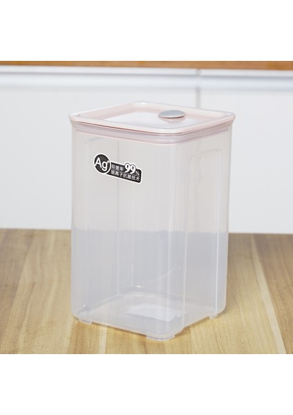 4 Adet Pp Gıda Saklama Kutusu Plastik Şeffaf Set Dökme Kapaklı Şişeler Kavanoz Kurutulmuş Tahıl Tankı 400L-1700L, Mavi (Yurt Dışından)