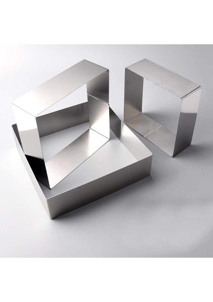 3 Kek Yüzük Seti, Kare Mus Kalıp Paslanmaz Çelik Kek Yüzüğü Yapışmaz Tatlı Yüzük Pasta Kalıp Pişirme Aracı (Yurt Dışından) indirimleri