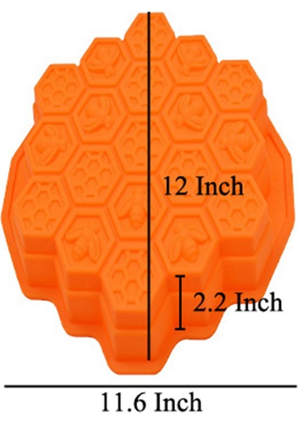 Petek Silikon Sabun Kalıbı 19 Delikli Pişirme Kek Kalıbı Aile Veya Arkadaşlar Partisi Için Bakeware (Gül Kırmızı) (Yurt Dışından) fırsatları