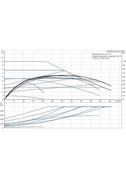 Magna1 80-100 F(360 Mm) 600.000+ Kazan Için Frekans Konvertörlü Sirkülasyon Pompası 10MSS 55M³/H fiyatları