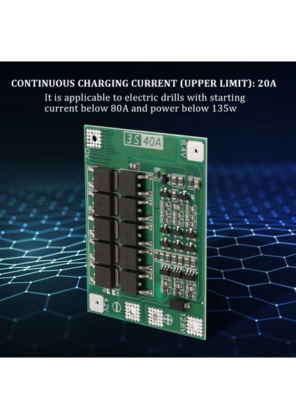 3s 40A 18650 Li-Ion Lityum Şarj Koruma Levhası Pcb Bms Matkap Motoru Için 11.1V 12.6V Lipo Hücre Modülü (Yurt Dışından)