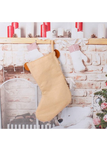 Noel Çorapları Büyük Noel Çorabı Dekorasyonu Payetler Noel Ağacı Kolye (Yurt Dışından)