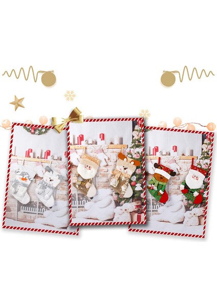 Noel Çorapları Büyük Noel Çorabı Dekorasyonu Payetler Noel Ağacı Kolye (Yurt Dışından)
