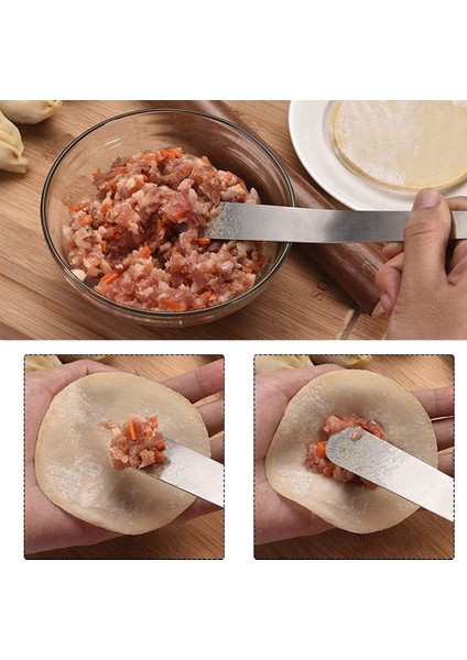 7 Adet Köfte Yapımcısı Seti, Kolay Hamur Yapma Makinesi ve Kesici, Hamur Pasta Pasta Aracı Mutfak Aksesuarı Için Hamur Kalıp (Yurt Dışından)