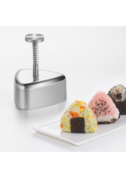 Onigiri Kalıp, Paslanmaz Çelik Pirinç Topu Kalıp Suşi Makinesi, Çocuklar Için Klasik Üçgen Musubi Kalıp Öğle Yemeği Bento ve Ev Dıy (Yurt Dışından) indirimleri