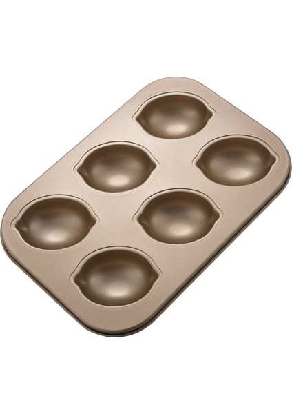Karbon Çelik Kek Kalıbı Limon Şekli Yapışmaz Kek Tabağı Muffin Pot Kek Tepsisi Şifon Kek Muffin Krem Mus Tatlı (Yurt Dışından)