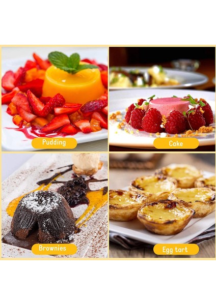 20 Adet Bireysel Puding Bardak Mini Çikolata Erimiş Tavalar Yapışmaz Cupcake Kek Kurabiye Puding Kalıp (Yurt Dışından)