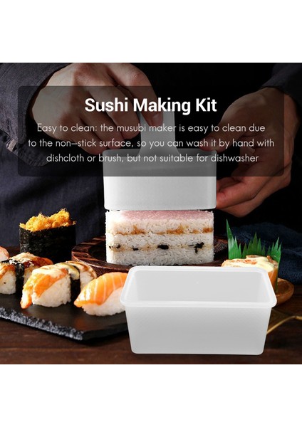 4 Parça Musubi Yapımcısı Basın Yapışmaz Musubi Yapımcısı Suşi Yapma Seti Hawaiian Musubi Yapımcısı (Yurt Dışından)