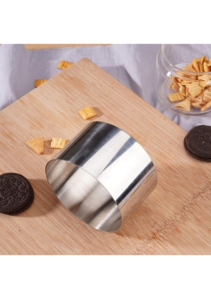 Yuvarlak Kek Halkaları Kalıp, Mini Kek ve Pasta Yüzüğü Yuvarlak Yemek Halkası Paslanmaz Çelik, Tatlı Yiyecek Halkaları Gıda Kalıp Seti 2.4ın (Yurt Dışından) modelleri