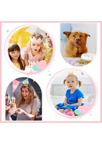 12 Adet Altın Gümüş Mini Taç Doğum Günü Pastası Topper Inci Dekor ile Küçük Prenses Başlığı Bebek Taç Kek Dekorasyon (Yurt Dışından) modelleri