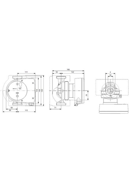 Magna1 32-100(180 Mm) 125-150.000 Kazan Için Frekans Konvertörlü Sirkülasyon Pompası 10MSS 10M³/H modelleri