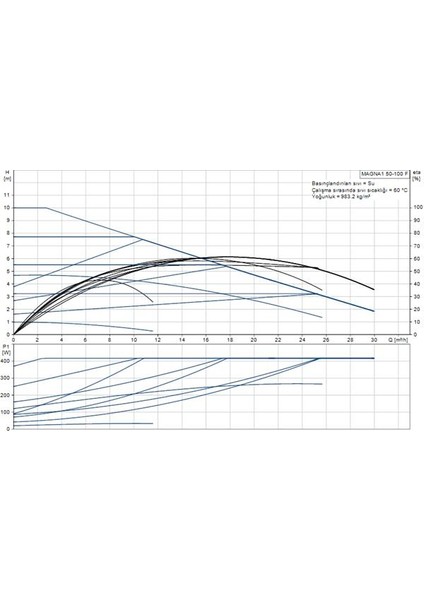 Magna1 50-100 F(280 Mm) 200-300.000 Kazan Için Frekans Konvertörlü Sirkülasyon Pompası 10MSS 30M³/H fiyatları