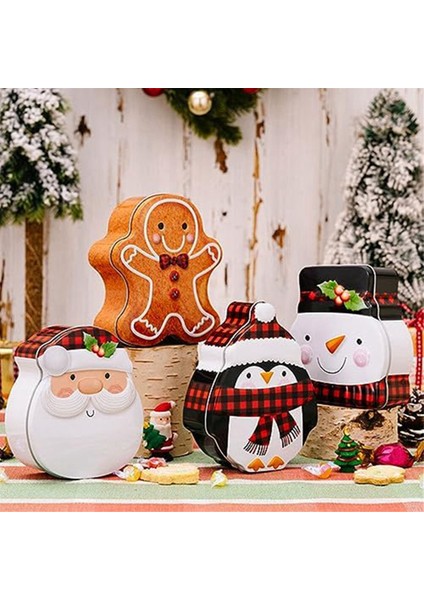 Şeker Kapları Noel Kurabiye Teneke Boş Teneke Şeker Kutuları Karikatür Noel Baba-Hediye Saklama Kabı (Yurt Dışından) fiyatları