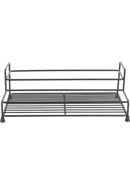 Demir Baharat Rafı Mutfak Malzemeleri Ev Tek Katmanlı 2-Izgara Baharat Depolama Rafı Baharat Depolama Standı Siyah (Yurt Dışından) fiyatları