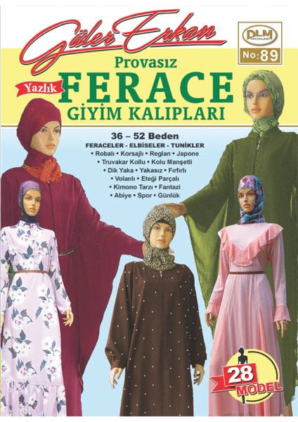 Güler Erkan Provasız Yazlık Ferace Giyim Kalıpları No:89 2024