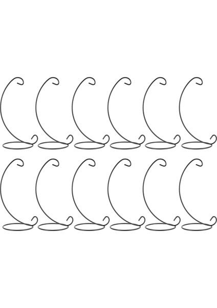12 Paket Süs Ekran Standı Tutucu, Küre Hava Tesisi Asmak Için 9 Inç Boyunda Asılı Raf, Teraryum Tesisi, Biblo Ev Partisi Düğün El Sanatları Için Cadı Topu Standı (Yurt Dışından)