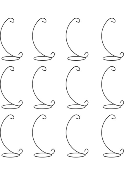 12 Paket Süs Ekran Standı Tutucu, Küre Hava Tesisi Asmak Için 9 Inç Boyunda Asılı Raf, Teraryum Tesisi, Biblo Ev Partisi Düğün El Sanatları Için Cadı Topu Standı (Yurt Dışından) fiyatları