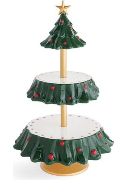 Noel Meyve Tabağı Ağacı Tatlı Masa Gıda Dağıtıcı Tatil Reçine Dekorasyon Tatlı Masa Teşhir Standı (Yurt Dışından)