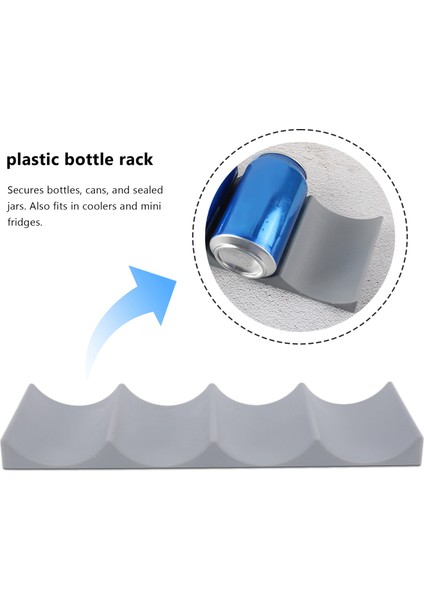 Avrupa Tarzı Şarap Rafı, 4 Parça Plastik Bira Şarap Şişesi Rafı Vitrin Mutfak Koyu Gri (Yurt Dışından) fırsatları