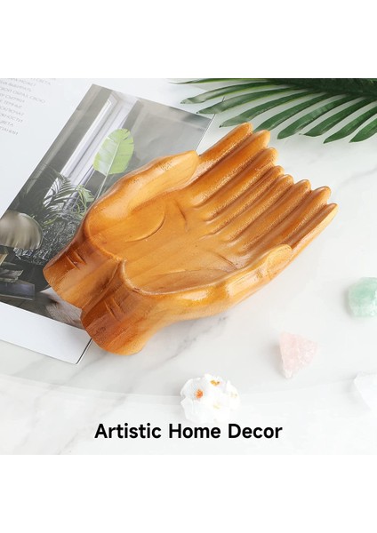 Teşhir Standı, Kristal Taş Hatıra Biblo Ekranı Için Kase Sunan Oymalı Eller, Oymalı El Kristal Teşhir Rafı (Yurt Dışından) fırsatları