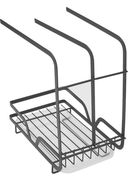 Mutfak Süngeri Raf Havlu Kurutma Rafı Tutucu Lavabo Raf Organizatör Tepsi ile Mutfak Aksesuarları Depolama Organizatör-A (Yurt Dışından) fırsatları