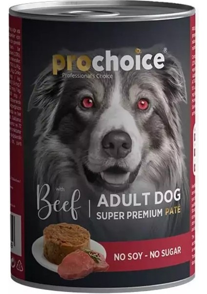 Prochoice Adult Dog Beef Pate Köpek Konservesi 6X400 gr