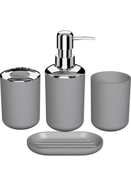 8 Adet Plastik Banyo Aksesuar Seti, Banyo Tuvalet Fırçası Aksesuarları Diş Fırçası Tutuculu Set, Diş Fırçası Bardağı (Gri) (Yurt Dışından) modelleri