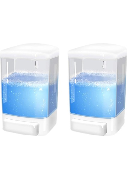 2x Manuel Sabunluk 1000 ml Duvara Monte Sabunluk Banyo Mutfak Restoran Için Ticari Sabunluk (Yurt Dışından)