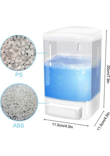 2x Manuel Sabunluk 1000 ml Duvara Monte Sabunluk Banyo Mutfak Restoran Için Ticari Sabunluk (Yurt Dışından) fiyatları